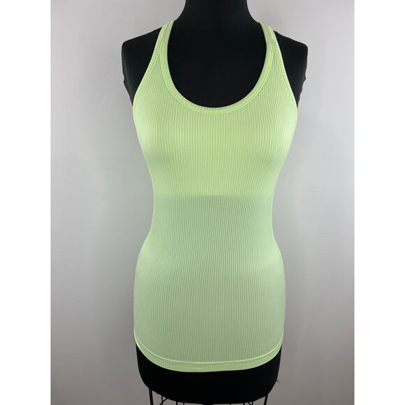 Lululemon Light Green Scoop Neck Racerback Athletic Ebb Tank Top Yoga Workout 8 - Picture 1 of 7
